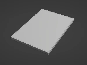 P&ocirc;ster em branco Modelo 3D
