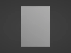 P&ocirc;ster em branco Modelo 3D