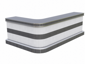 Retro Diner Counter Collection Modelo 3D