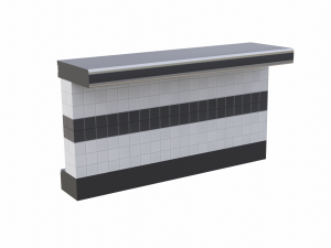 Retro Diner Counter Collection Modelo 3D