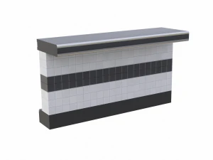 Retro Diner Counter Collection 3D Model