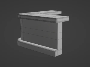 Retro Diner Counter Collection 3D Model