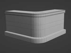 Retro Diner Counter Collection 3D Model