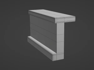 Retro Diner Counter Collection 3D Model