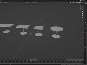 Retro Diner Table Collection Modelo 3D