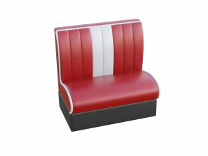 Retro Diner Booth 1 3D Model