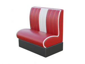 Retro Diner Booth 1 3D Model