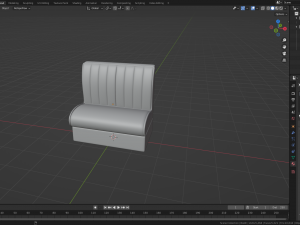 Retro Diner Booth 1 Modelo 3D