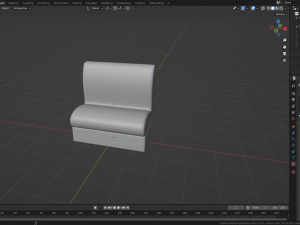 Retro Diner Booth 3 3D Model