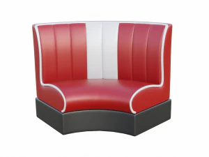 Retro Diner Circular Booth 3D Model