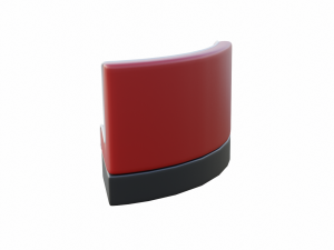 Retro Diner Circular Booth 3D Model