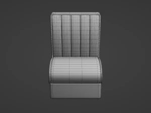 Cabine &uacute;nica de jantar retr&ocirc; Modelo 3D