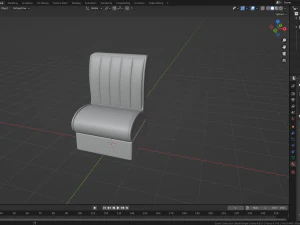 Cabine &uacute;nica de jantar retr&ocirc; Modelo 3D