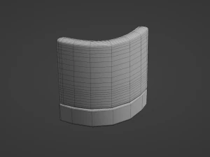 Retro Diner Square Booth 3D Model