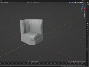 Retro Diner Square Booth 3D Model