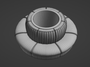 Retro Diner Waiting Booth 3D Model