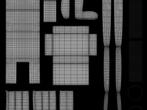 Retro Diner Waiting Booth 3D Model