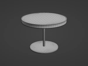 Retro Diner Circular Booth Set 3D Model