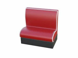 Retro Diner Booth Collection 3D Model