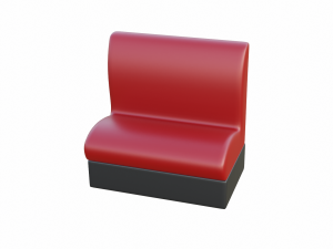 Retro Diner Booth Collection Modelo 3D