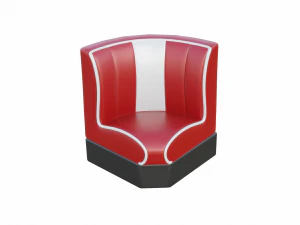 Retro Diner Booth Collection 3D Model