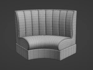Retro Diner Booth Collection 3D Model