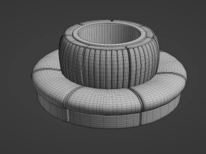 Retro Diner Booth Collection 3D Model
