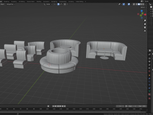 Retro Diner Booth Collection Modelo 3D