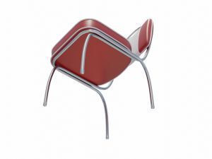 Retro Dinette Chair Modelo 3D