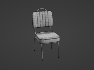 Retro Dinette Chair Modelo 3D
