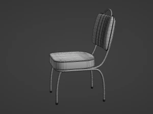 Retro Dinette Chair 3D Model