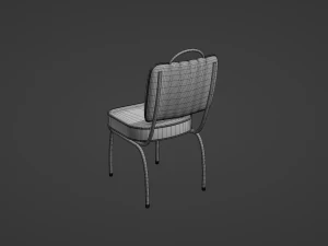 Retro Dinette Chair 3D Model
