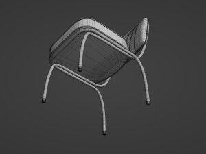Retro Dinette Chair Modelo 3D