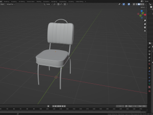 Retro Dinette Chair Modelo 3D
