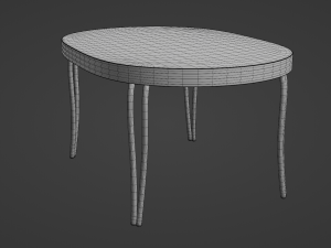 Retro Dinette Table 3D Модель