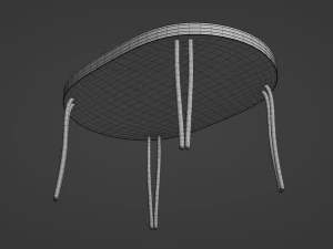 Retro Dinette Table 3D Model