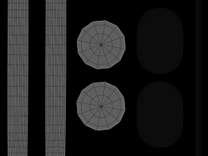 Retro Dinette Table 3D Model