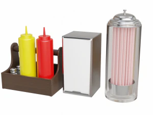 Retro Diner-collectie 3D Model