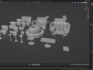 Retro Diner-collectie 3D Model