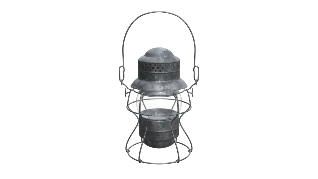 Antique Train Lantern Modello 3D .c4d .max .obj .3ds .fbx .stl .blend 