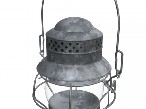 Antique Train Lantern Modello 3D