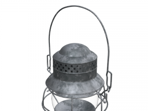 Antique Train Lantern Modello 3D