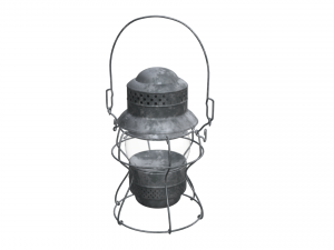 Antique Train Lantern Modello 3D