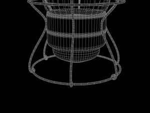 Antique Train Lantern Modello 3D
