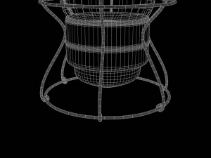 Antique Train Lantern 3D Model