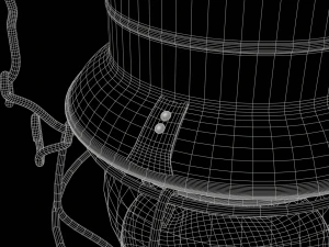 Antique Train Lantern 3D Model