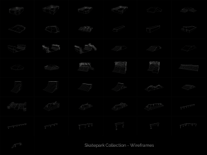 Skatepark Collection 3D Модель