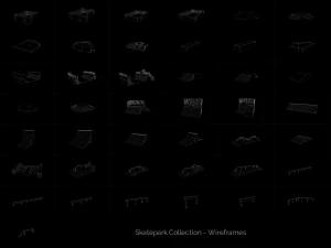 Skatepark Collection 3D Model