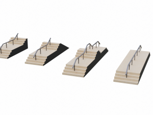 Skatepark Collection 3D Модель