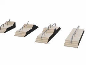 Skatepark Collection 3D Model
